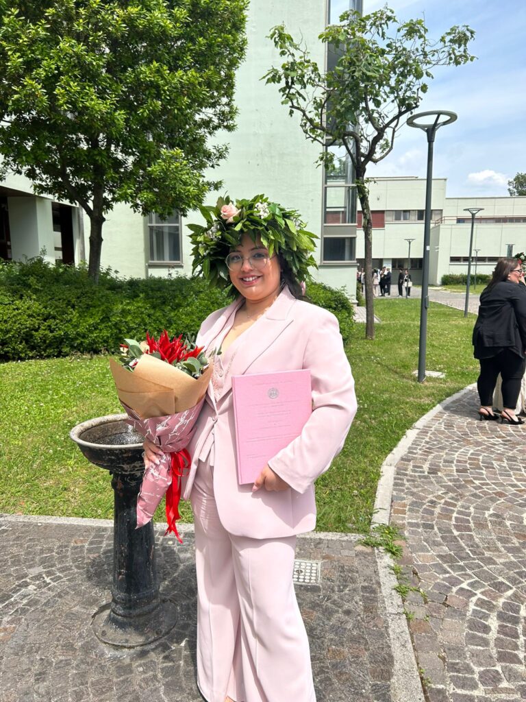 Quadrelle: Giuseppina Conte si laurea in Scienze dell’Educazione con auguri speciali per un traguardo importante