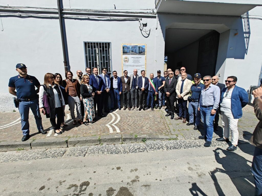 Marcianise, partiti i lavori per la nuova sede del Commissariato: “Un presidio moderno per rafforzare la sicurezza urbana”