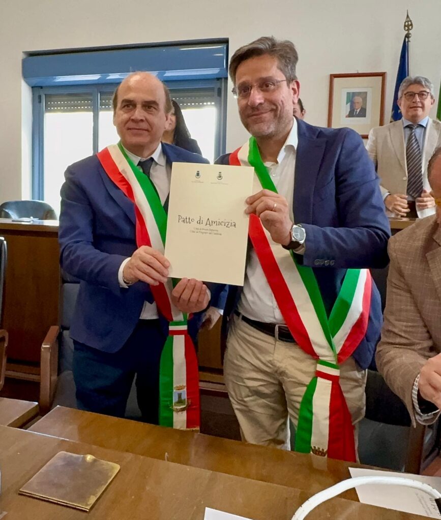 Firmato a Nocera Superiore il Patto di Amicizia con Mugnano del Cardinale nel segno della storia e della devozione