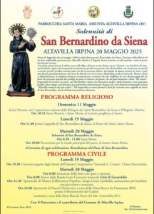 Altavilla Irpina (AV)  Tutto pronto per i festeggiamenti in onore di San Bernardino da Siena.