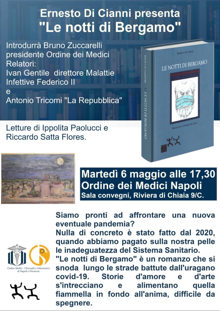 “Le notti di Bergamo”: amori, teatro e pandemia nel romanzo presentato a Napoli il 6 maggio