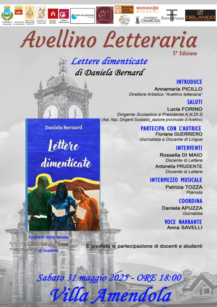 “Lettere dimenticate” di Daniela Bernard ad Avellino letteraria