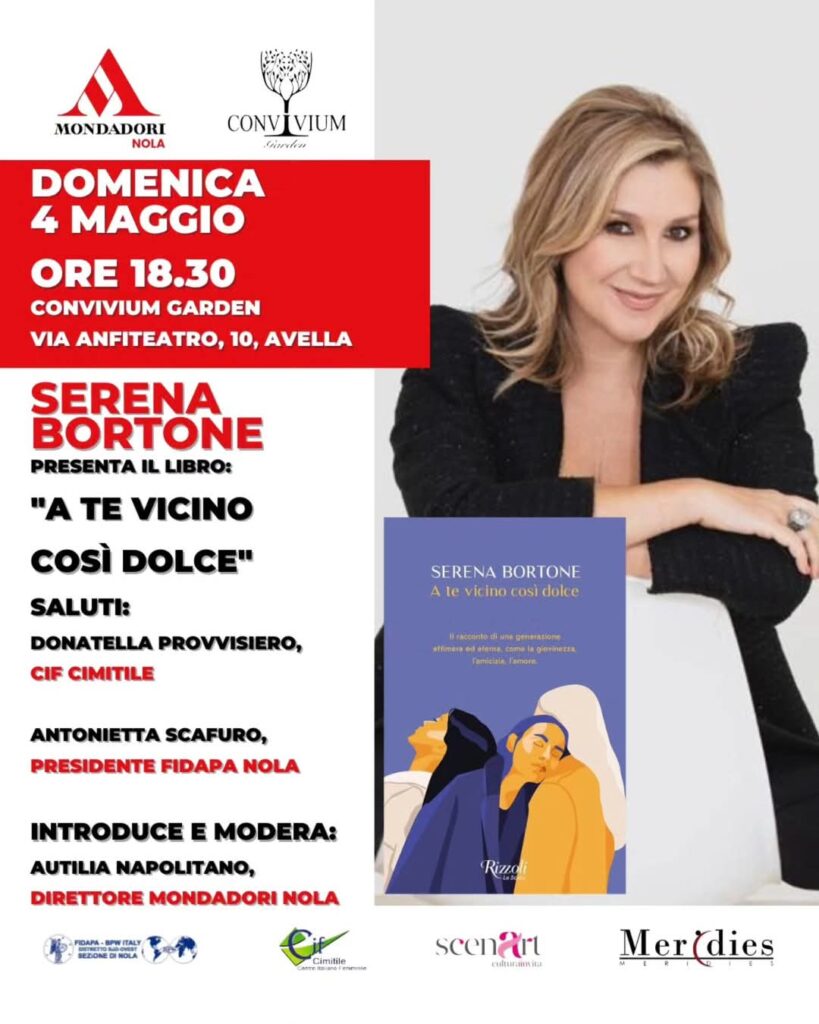 AVELLA. Serena Bortone inaugura il Maggio dei Libri e della Cultura