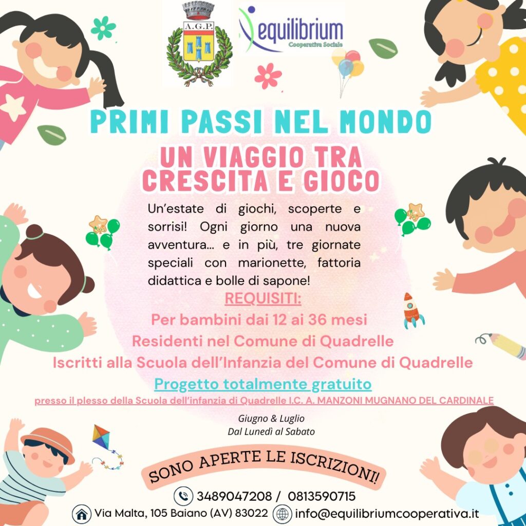 QUADRELLE. “Primi passi nel mondo: un viaggio tra crescita e gioco”
