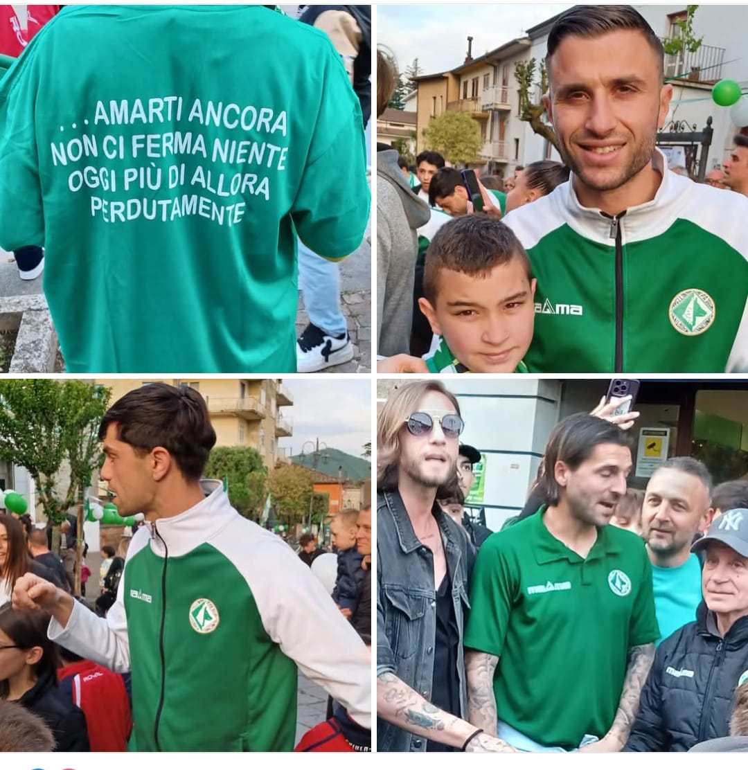 Forino (Av): Apoteosi  Calcio Avellino. Grande Festa per gli eroi della Storica Cavalcata in Serie B