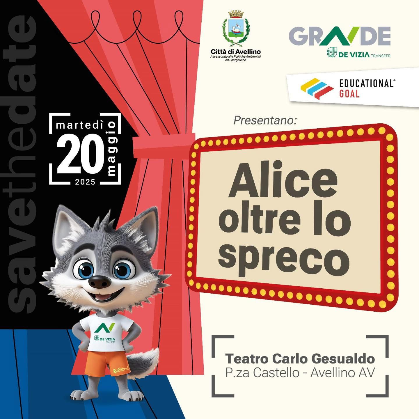 “Alice oltre lo spreco”: al Teatro Gesualdo l’evento conclusivo dell’Educational Goal di Grande Srl