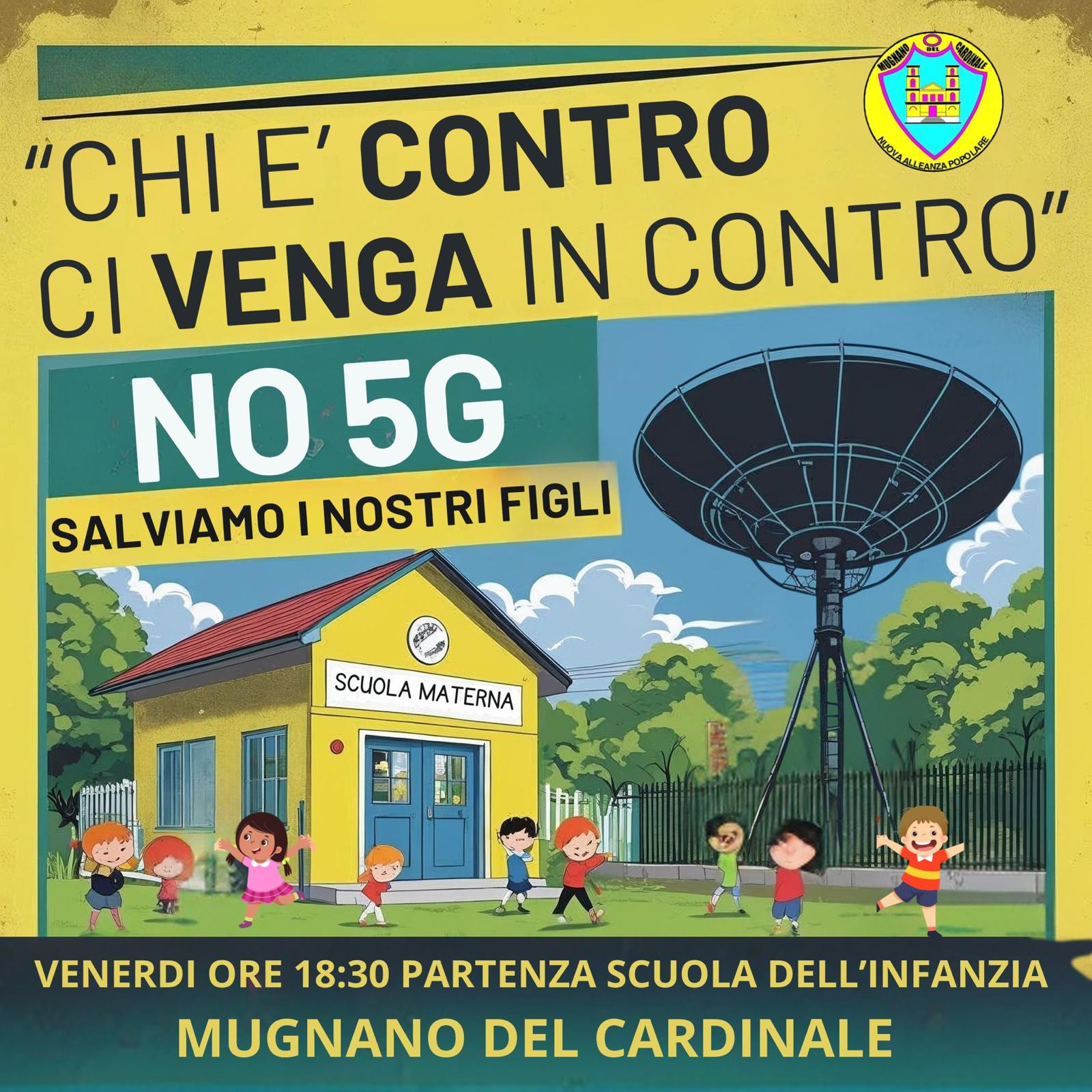 Mugnano del Cardinale si mobilita contro il 5G: “Troppo vicino alla scuola dell’infanzia”