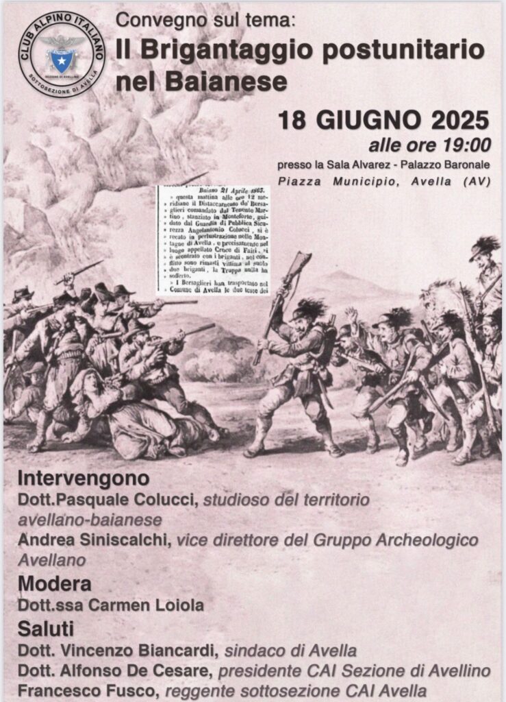 Avella riscopre la sua storia: convegno sul brigantaggio postunitario nel Baianese