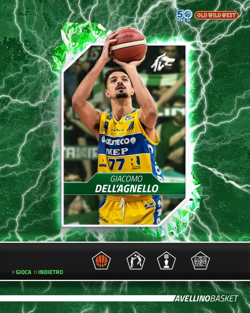Giacomo Dell’Agnello è il primo colpo dell’Avellino Basket per la stagione 2025/2026