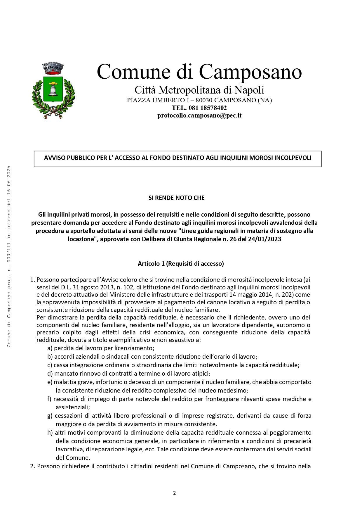 Comune di Camposano: aperto il bando per il Fondo Morosi Incolpevoli 2025 Comune di Camposano: aperto il bando per il Fondo Morosi Incolpevoli 2025