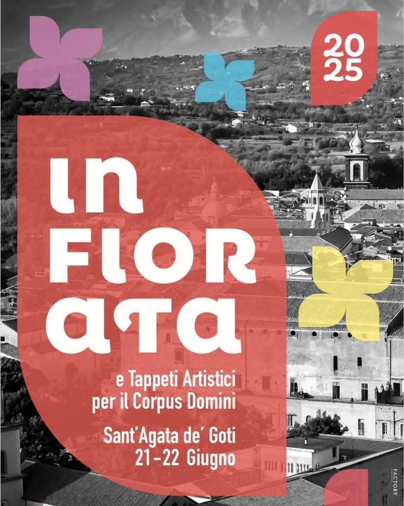Sant’Agata de’ Goti si veste di colori e spiritualità con l’Infiorata 2025