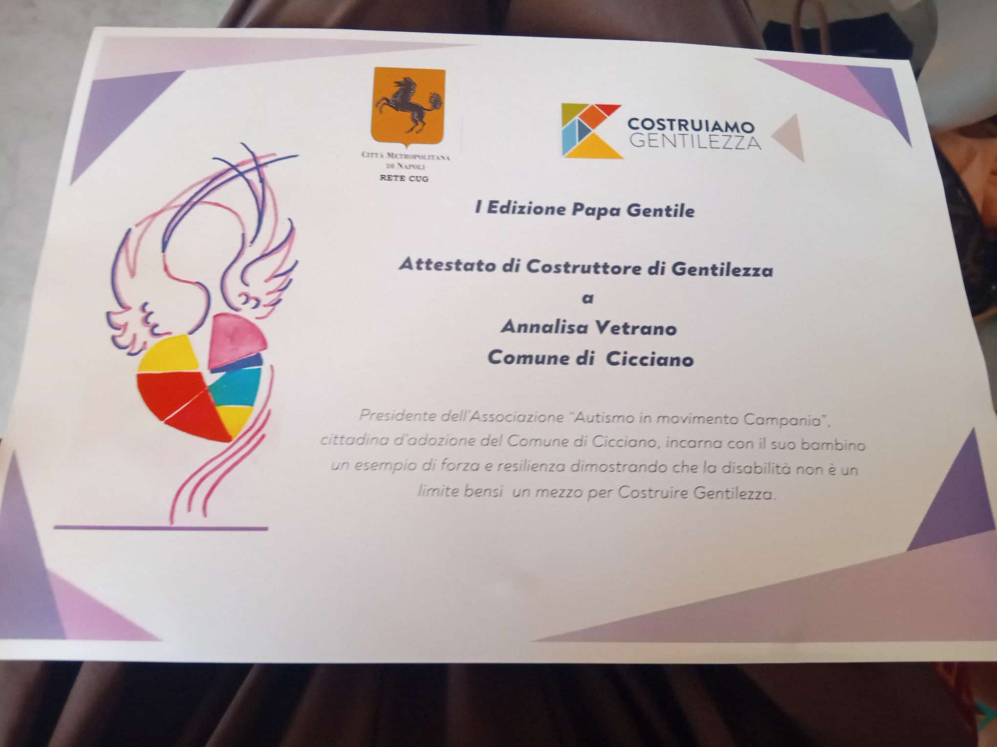 Napoli, premiati i “Costruttori di Gentilezza” al Caffè Gambrinus nella I edizione del Premio “Papa Gentile”