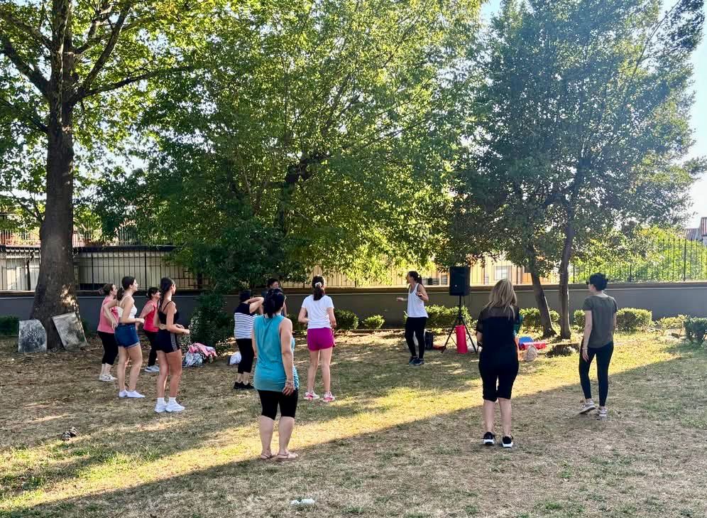 Avella, aerobica nel giardino del Palazzo Ducale: secondo e ultimo appuntamento con Marianna Corrado.