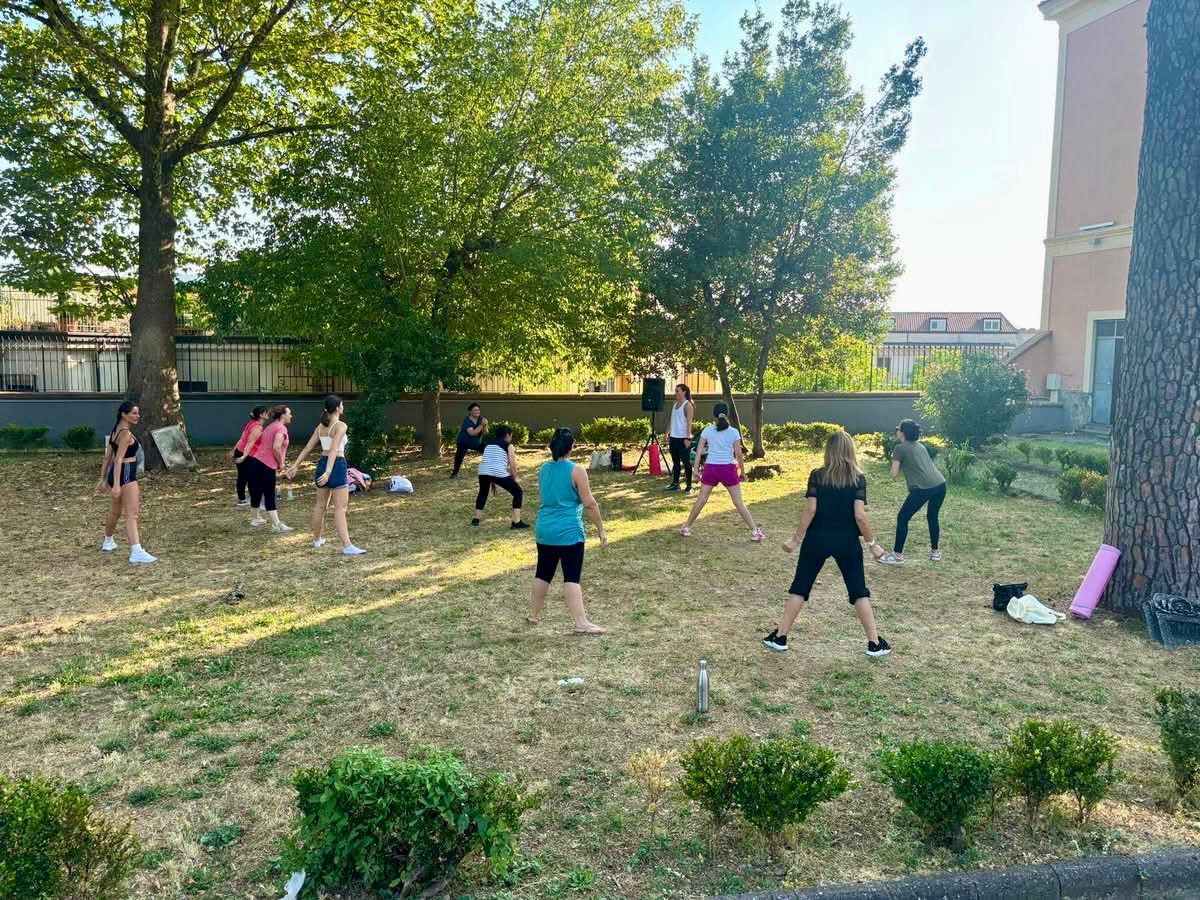 Avella, aerobica nel giardino del Palazzo Ducale: secondo e ultimo appuntamento con Marianna Corrado.