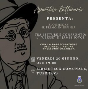A Tufo il primo Bloomsday dell’Irpinia: omaggio a James Joyce e al suo Ulisse