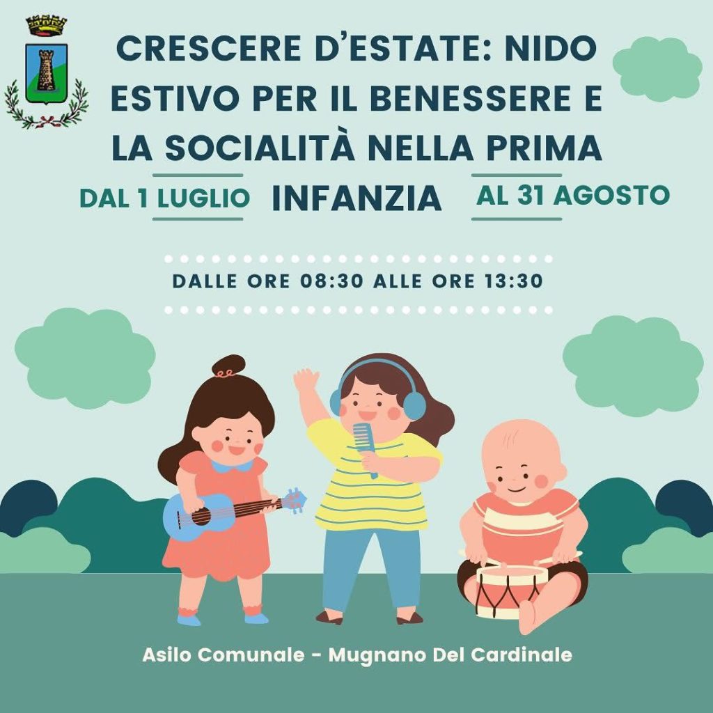 Mugnano del Cardinale, al via il Nido Estivo 2025: un’estate di gioco, crescita e benessere per i più piccoli