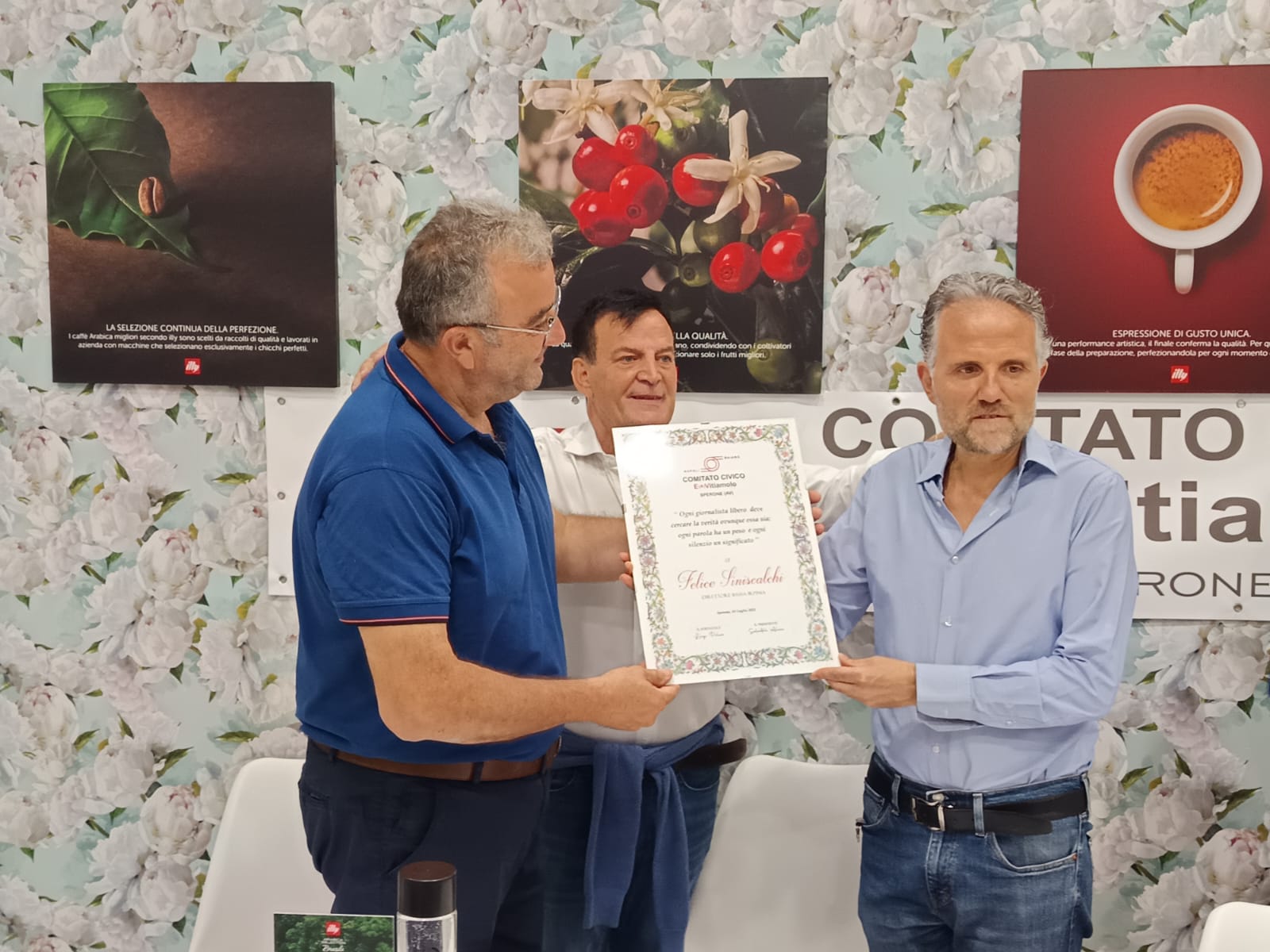 Sperone, il Comitato Civico E(a)Vitiamolo celebra l’anniversario: premiati giornalisti impegnati nella difesa del diritto alla mobilità. Video