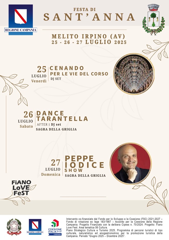 Melito Irpino celebra Sant’Anna: grano, tradizione e devozione popolare al centro della festa