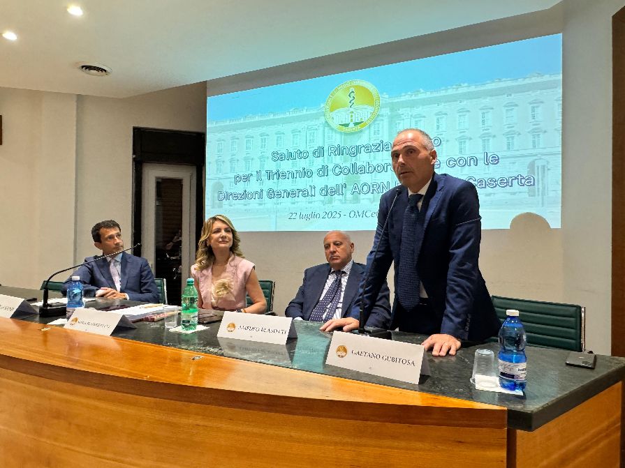 Ordine dei Medici di Caserta: saluto istituzionale ai direttori Blasotti (ASL) e Gubitosa (AORN)