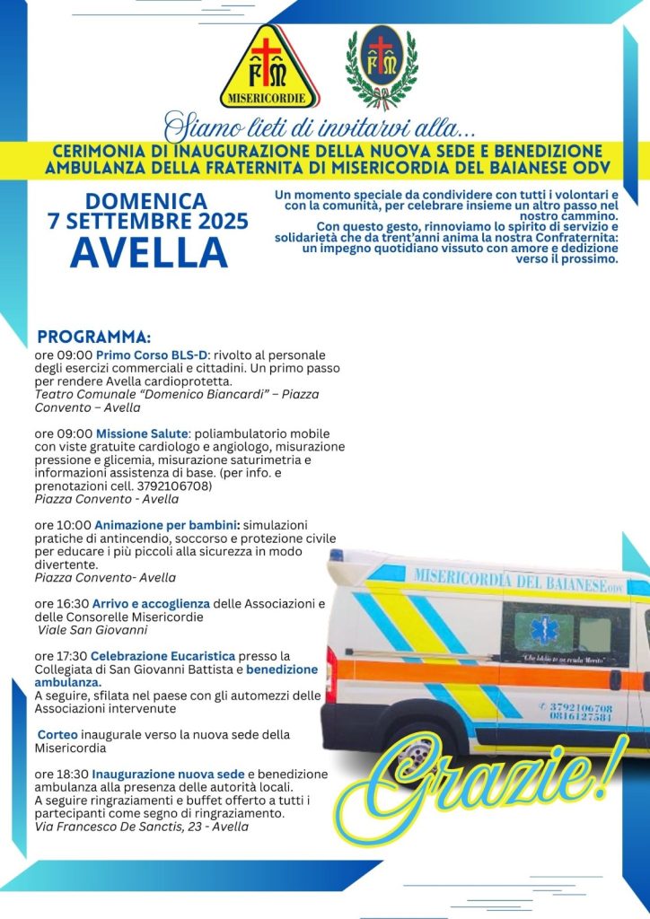 La Misericordia del Baianese inaugura la nuova sede.