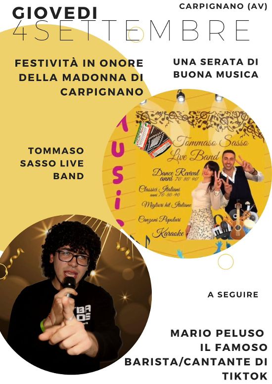 Grottaminarda si prepara a nuovi sentiti festeggiamenti, quelli in onore di Maria Santissima di Carpignano, dal 4 al 7 settembre, presso la Frazione di Carpignano