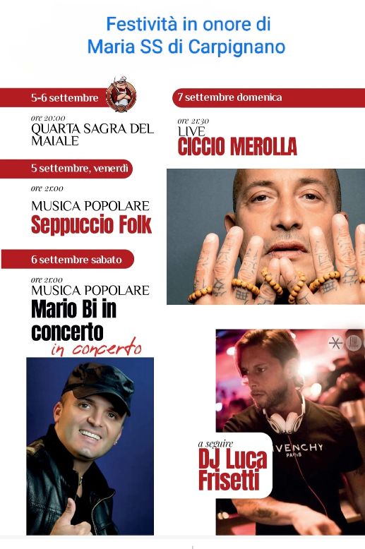 Grottaminarda si prepara a nuovi sentiti festeggiamenti, quelli in onore di Maria Santissima di Carpignano, dal 4 al 7 settembre, presso la Frazione di Carpignano