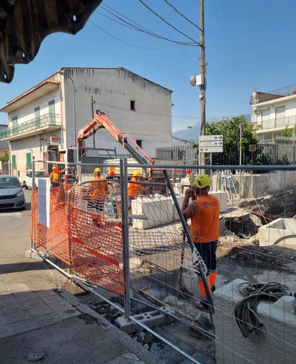 Ottaviano: ripresi i lavori su via G. Di Prisco dopo il sequestro per incidente