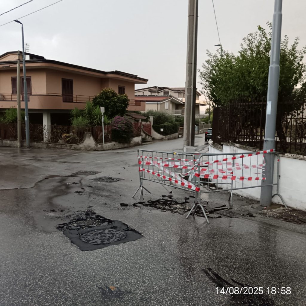 Baianese travolto dalla bomba d’acqua: danni ingenti a strade, fognature e campi