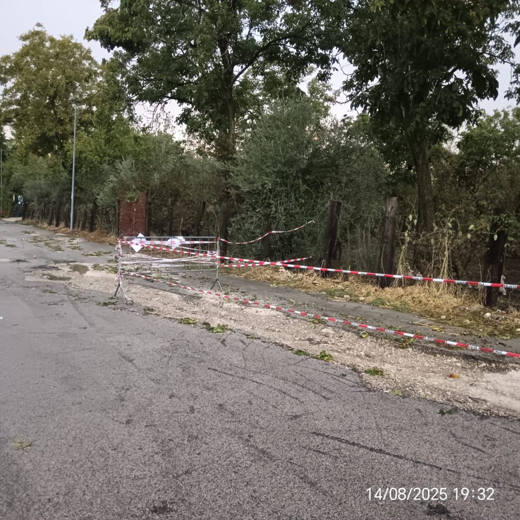 Baianese travolto dalla bomba d’acqua: danni ingenti a strade, fognature e campi