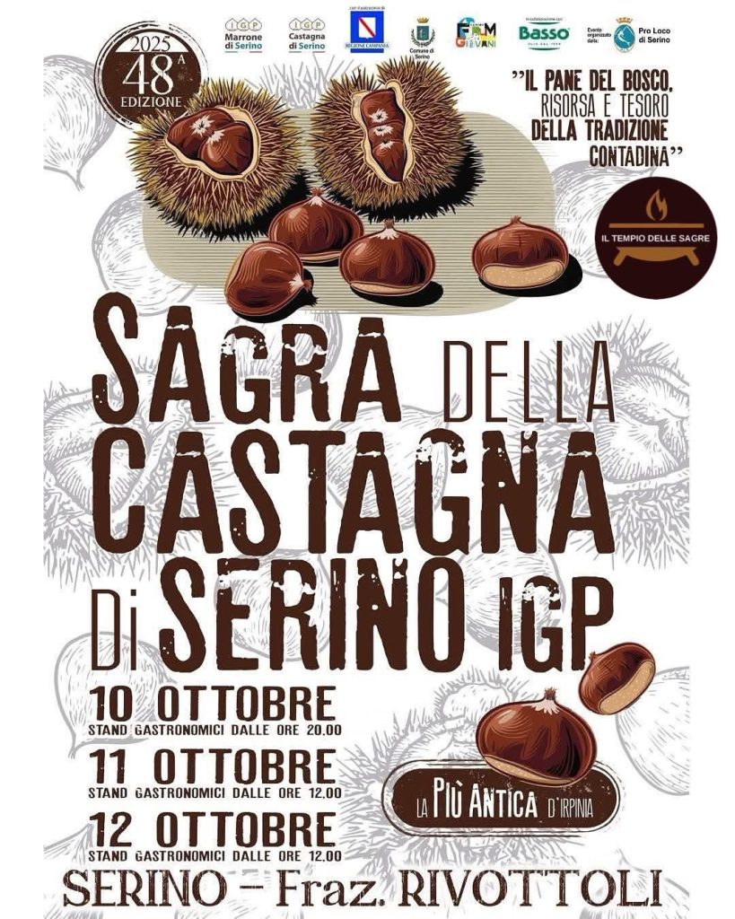 48ª Sagra della Castagna IGP di Serino: Rivottoli si prepara alla festa più attesa d’autunno