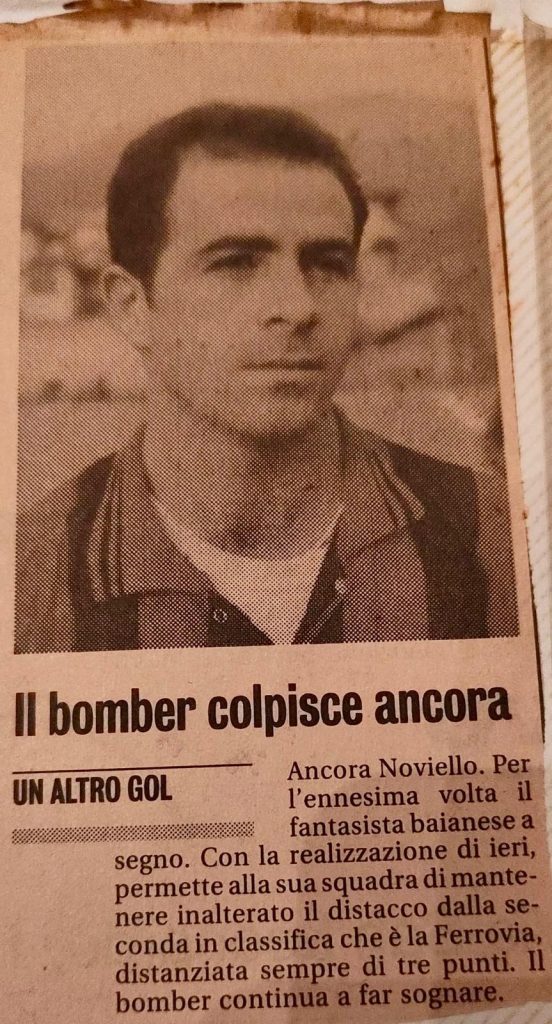 Palloni di cuoio e calciatori di una volta Settima puntata – Joseph “Giogiò” Noviello, il cecchino delle punizioni(Foto)