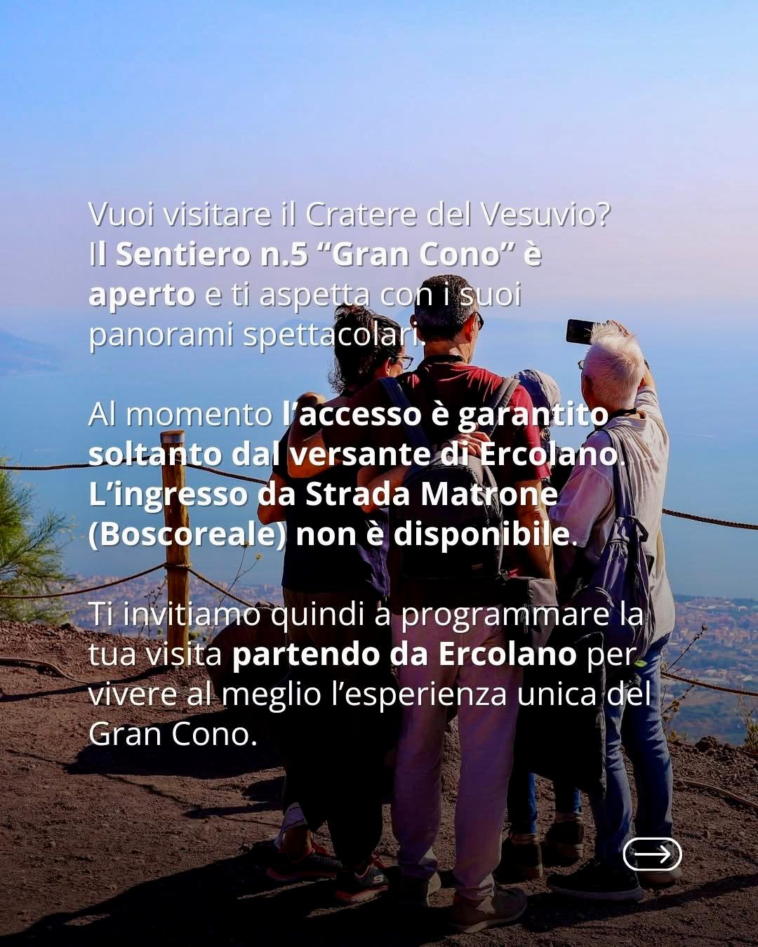 Vesuvio, Sentiero n.5 Gran Cono aperto: accesso solo da Ercolano. Tutto quello che devi sapere per la visita!