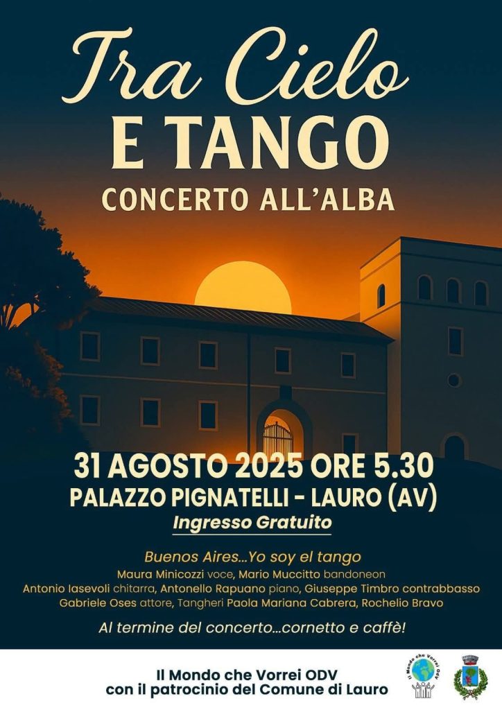 Lauro, l’alba si accende di musica con “Tra Cielo e Tango”