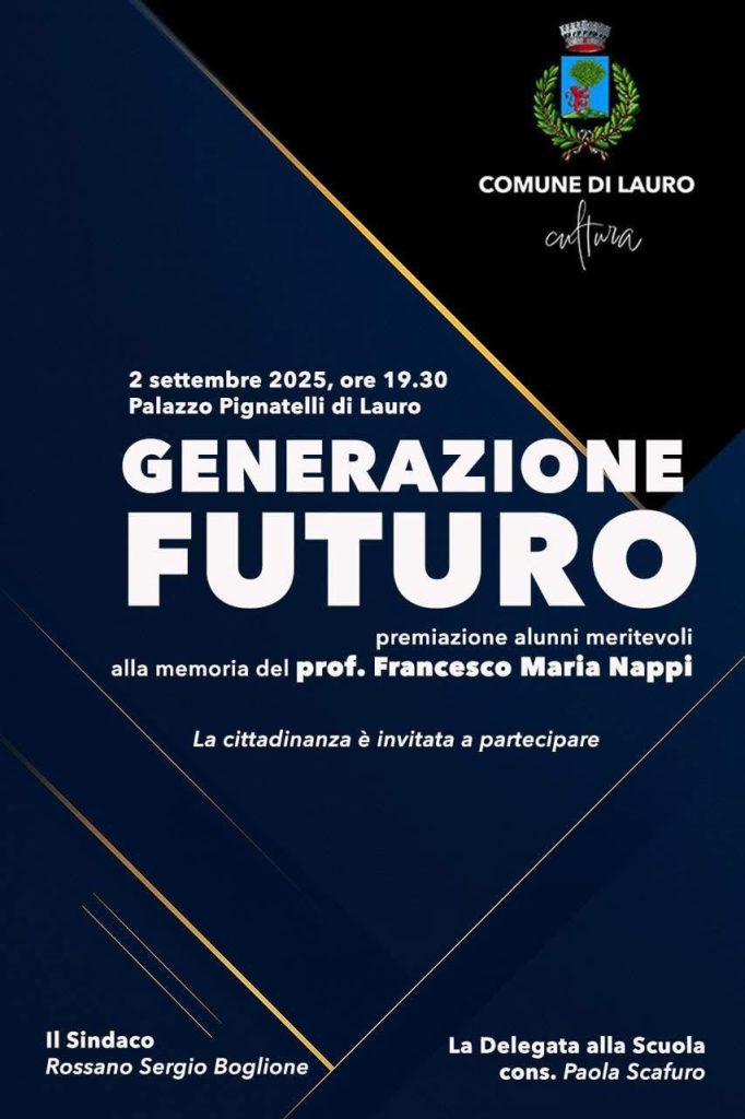 Lauro celebra i giovani talenti: torna il Premio Generazione Futuro