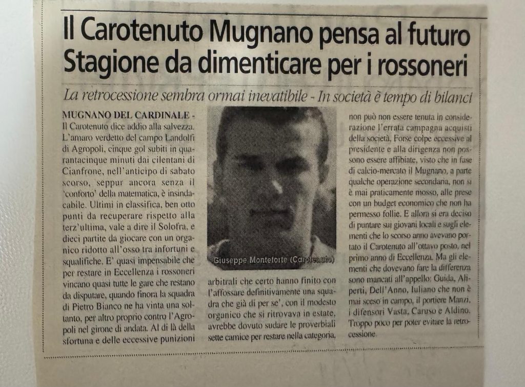 Palloni di cuoio e calciatori di una volta  Ottava puntata – Giuseppe Monteforte, il padrone della fascia destra (più di 70 Foto)