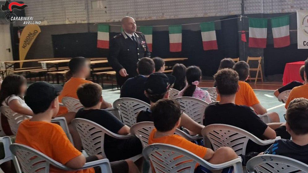 Baiano (AV): i Carabinieri incontrano i giovanissimi volontari della Protezione Civile