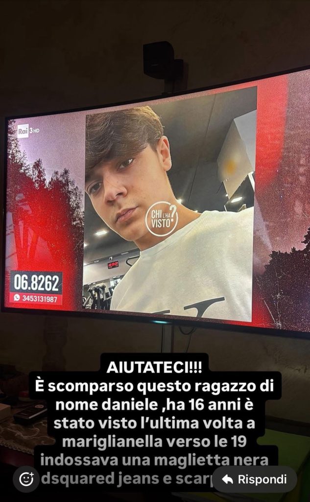Mariglianella, tragedia per la scomparsa di Daniele Ponzo: il 16enne trovato senza vita Mariglianella, tragedia per la scomparsa di Daniele Ponzo: il 16enne trovato senza vita