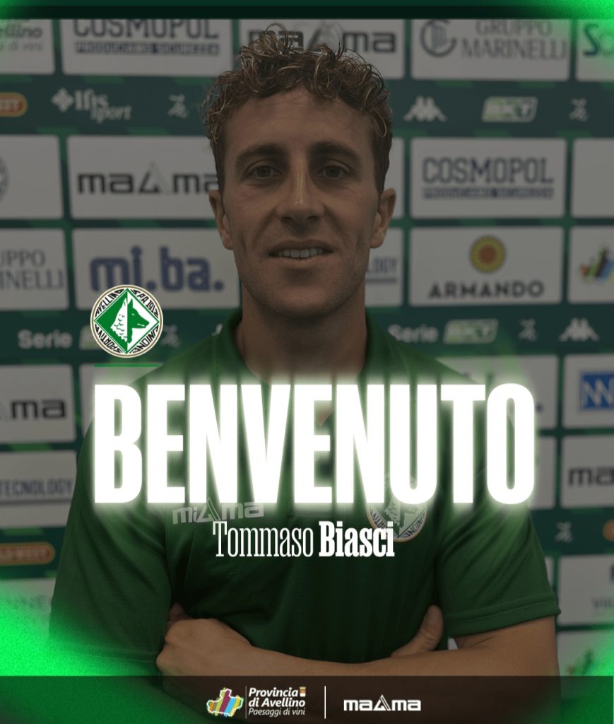U.S. Avellino. Ecco lufficialità di Tommaso Biasci
