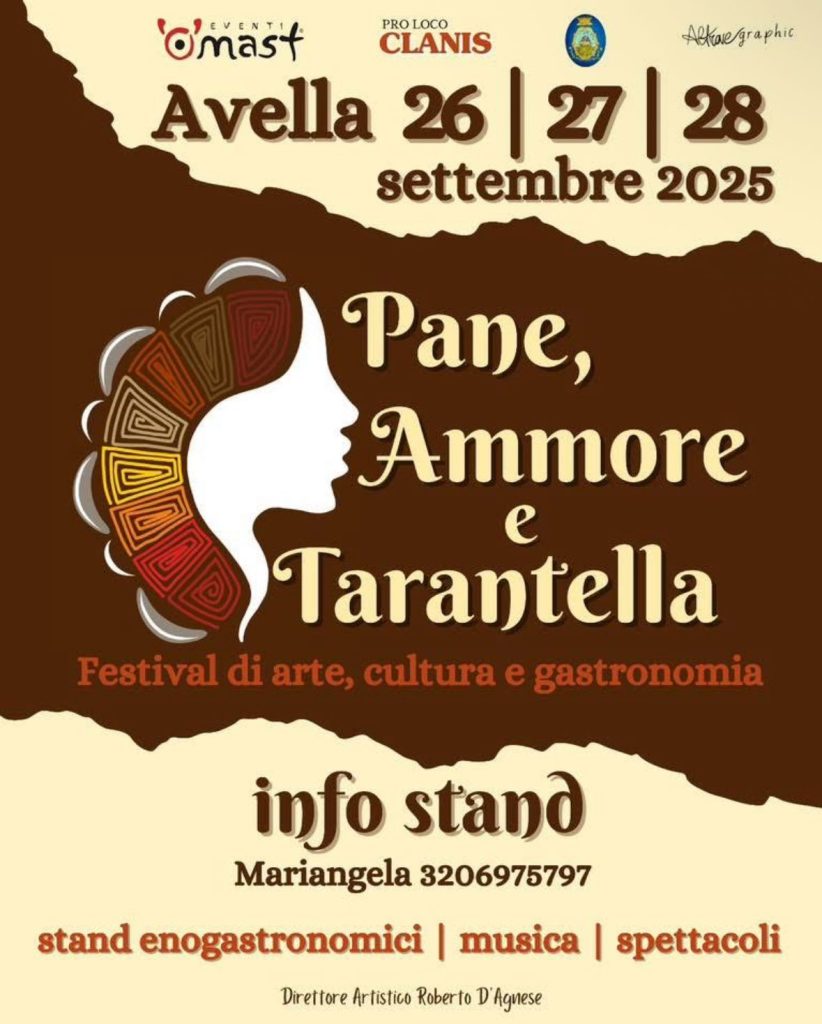 Avella si prepara a “Pane, Amore e Tarantella”: tre giorni di musica, sapori e tradizioni