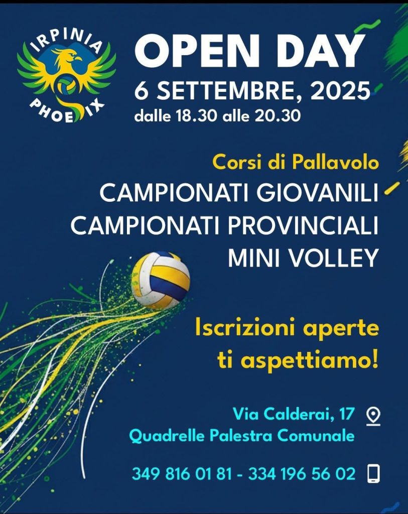 Irpinia Phoenix, Open Day a Quadrelle: la pallavolo per tutti