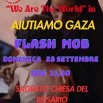 Avellino, un flash mob per Gaza: sul sagrato del Rosario si canta “We Are The World”
