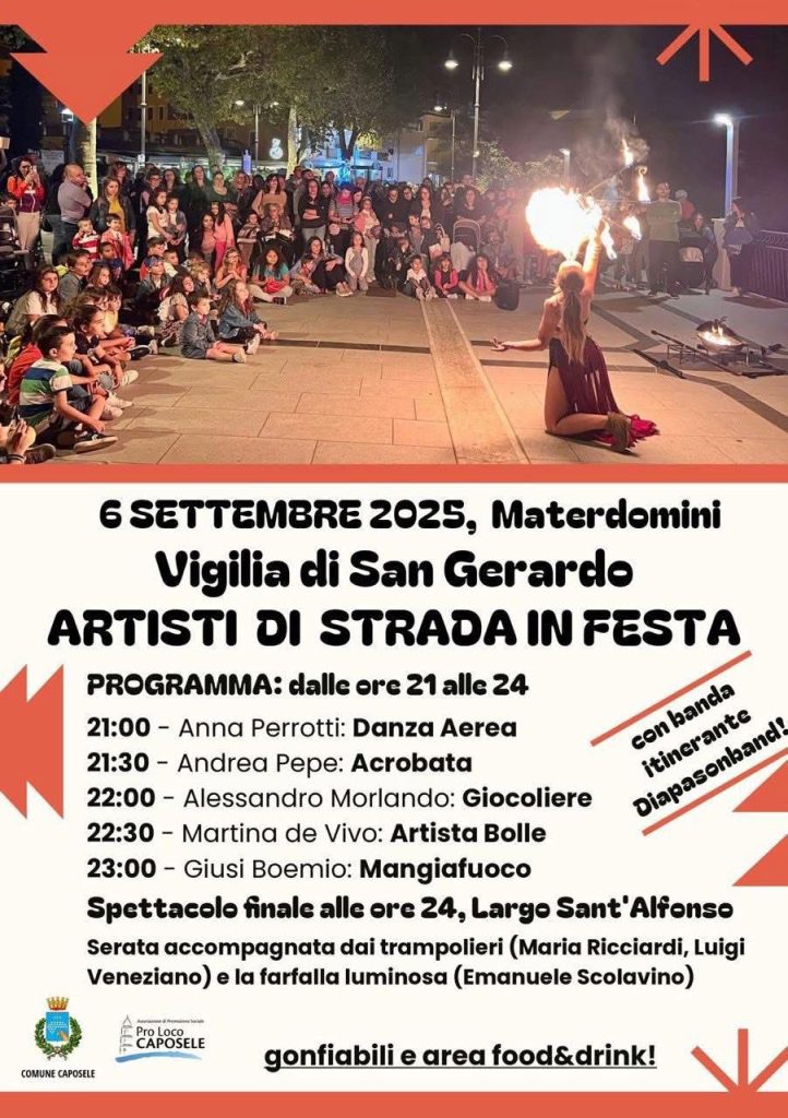 Materdomini si accende con il Festival degli Artisti di Strada