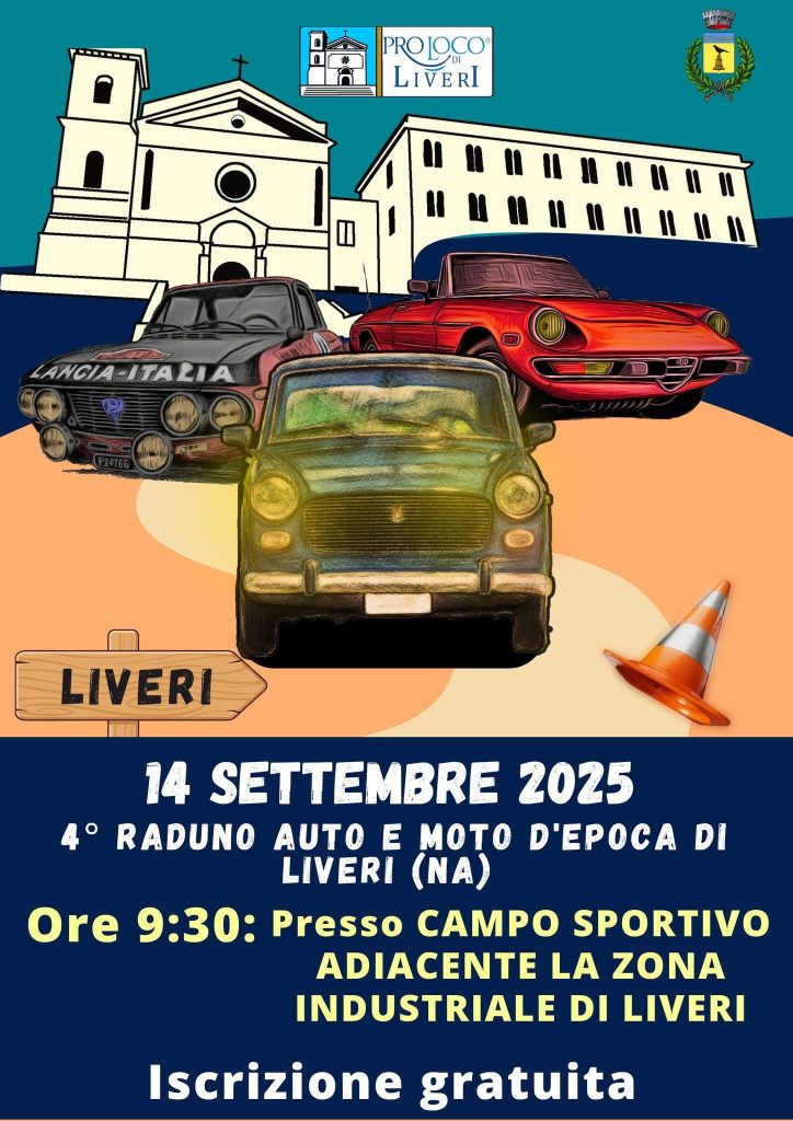 Liveri scalda i motori: il 14 settembre il 4° Raduno di Auto e Moto d’Epoca