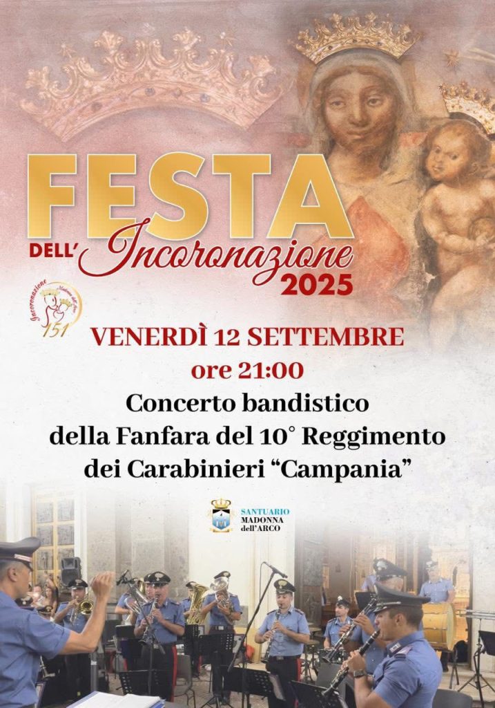 Madonna dell’Arco, al via la Festa dell’Incoronazione: tra liturgia, musica e tradizione
