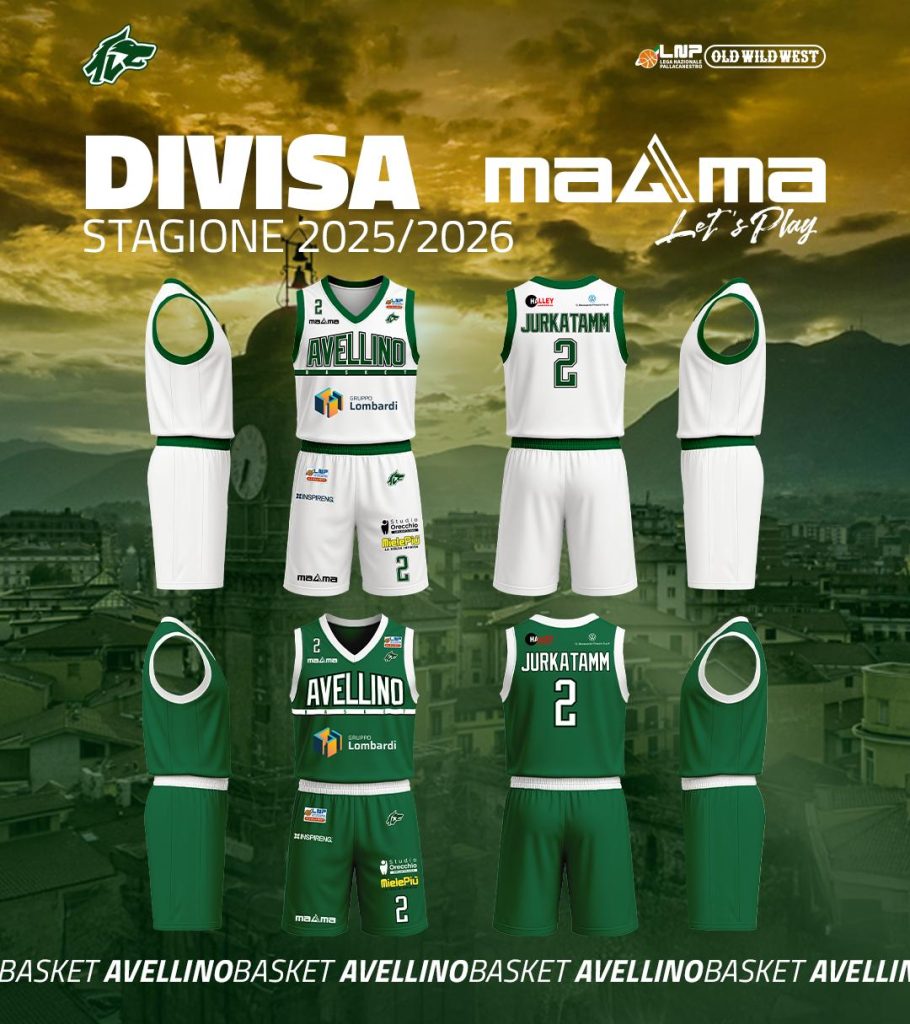 Avellino Basket: svelate le nuove divise per la stagione 2025/2026