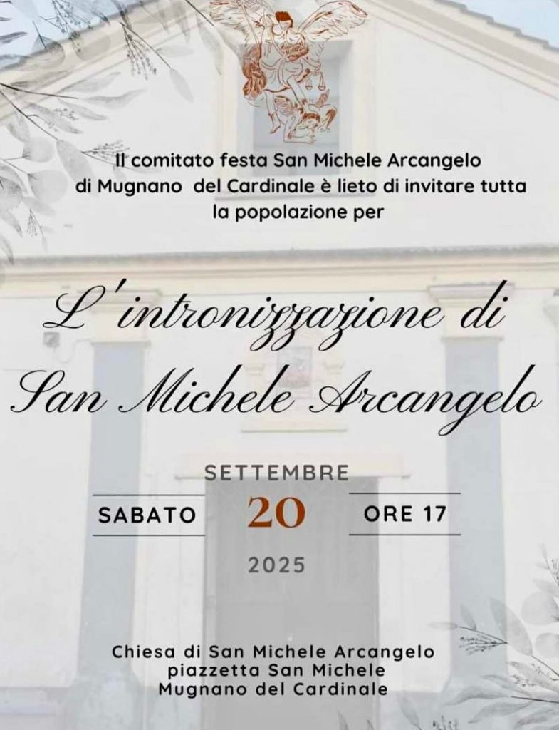 Mugnano del Cardinale si prepara all’intronizzazione di San Michele Arcangelo