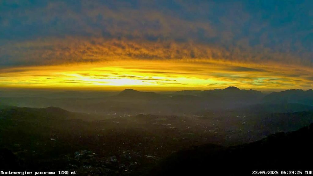 La prima alba dell’autunno astronomico a Montevergine