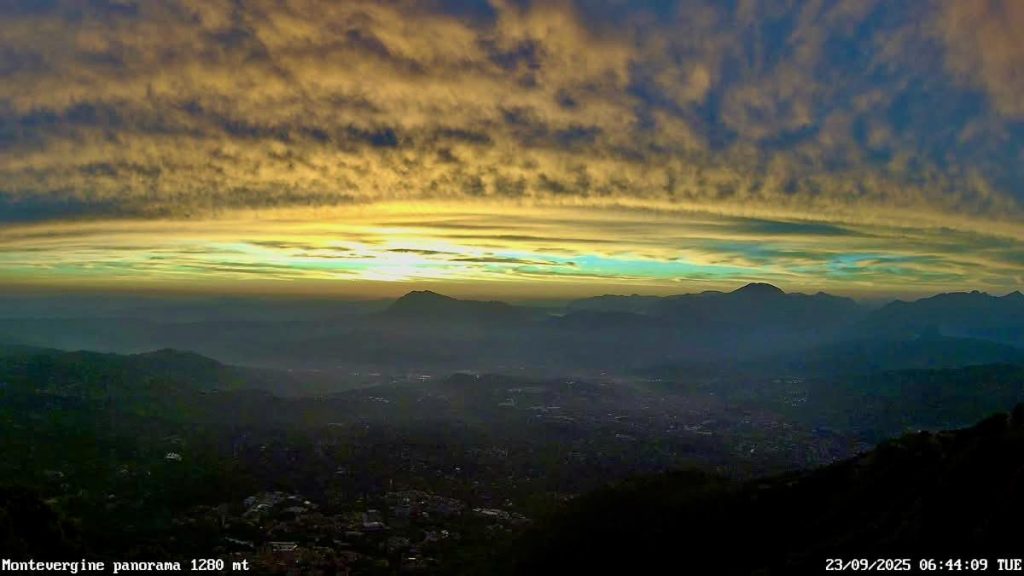 La prima alba dell’autunno astronomico a Montevergine