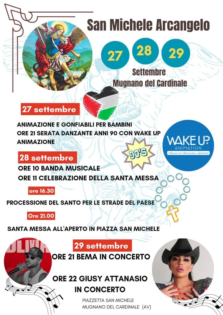 Mugnano del Cardinale celebra San Michele Arcangelo: tre giorni di fede, musica e divertimento