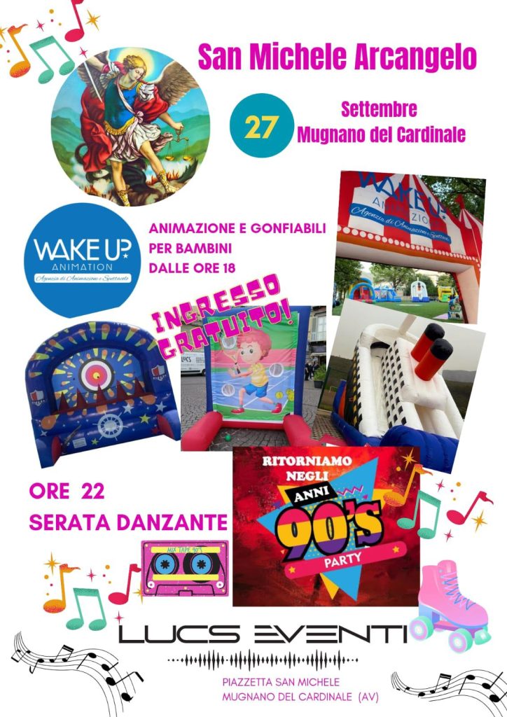 Mugnano del Cardinale celebra San Michele Arcangelo: tre giorni di fede, musica e divertimento